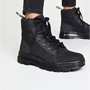Dr. Martens WOMENS COMBS Black Combat Boots NWOT